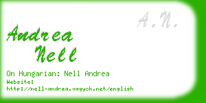 andrea nell business card